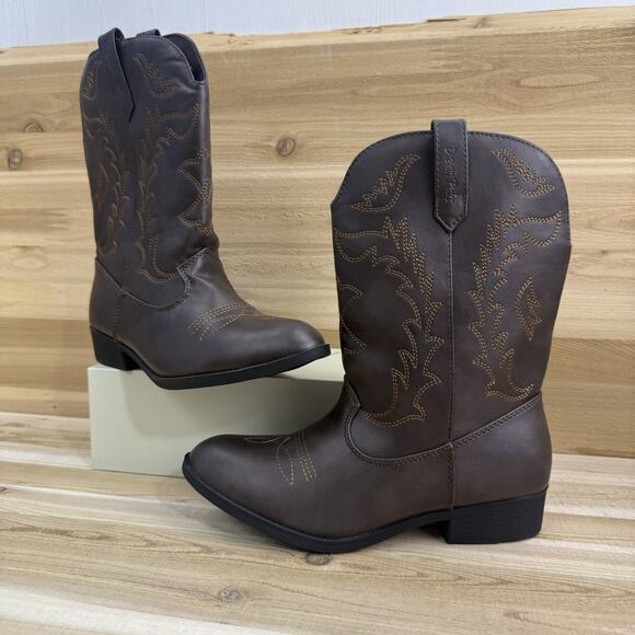 Dream Pairs Other - Dream Pairs Kids Girls Cowgirl Western Boots Mid Calf Boots Riding Boots Size 3Y
